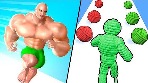 Muscle Rush | Rope Man Run / All Level Gameplay: Android,iOS