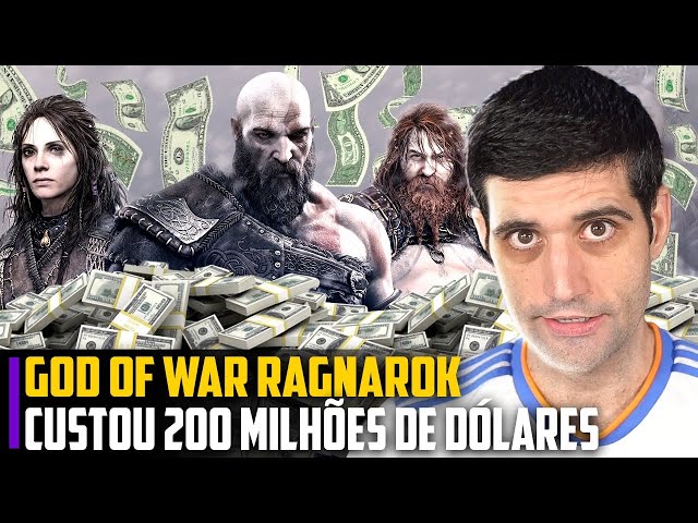 Muito dinheiro: God of War Ragnarok CUSTOU 200 MLHÕES de dólares 