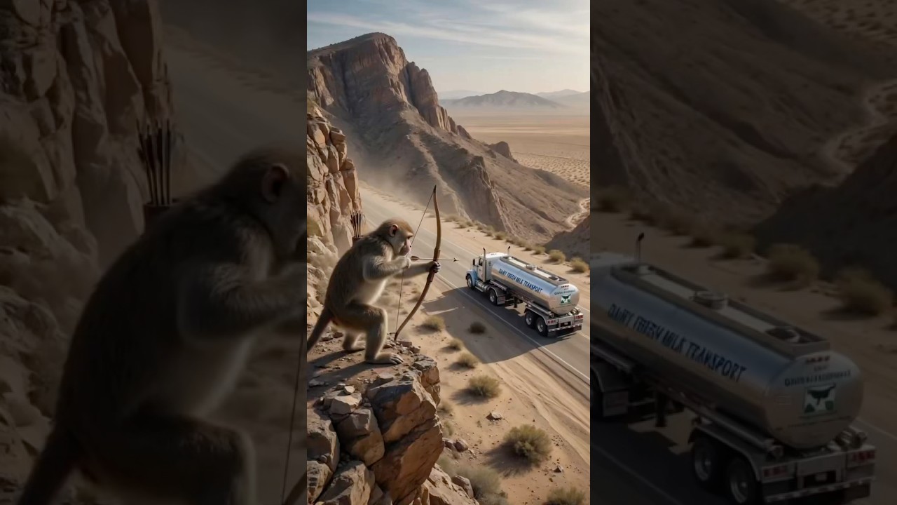 Monkey Saved Everyone 🐒🤯 Part 1 #shorts #monkey #viral #comedyfilms #comedy #shortsfeed