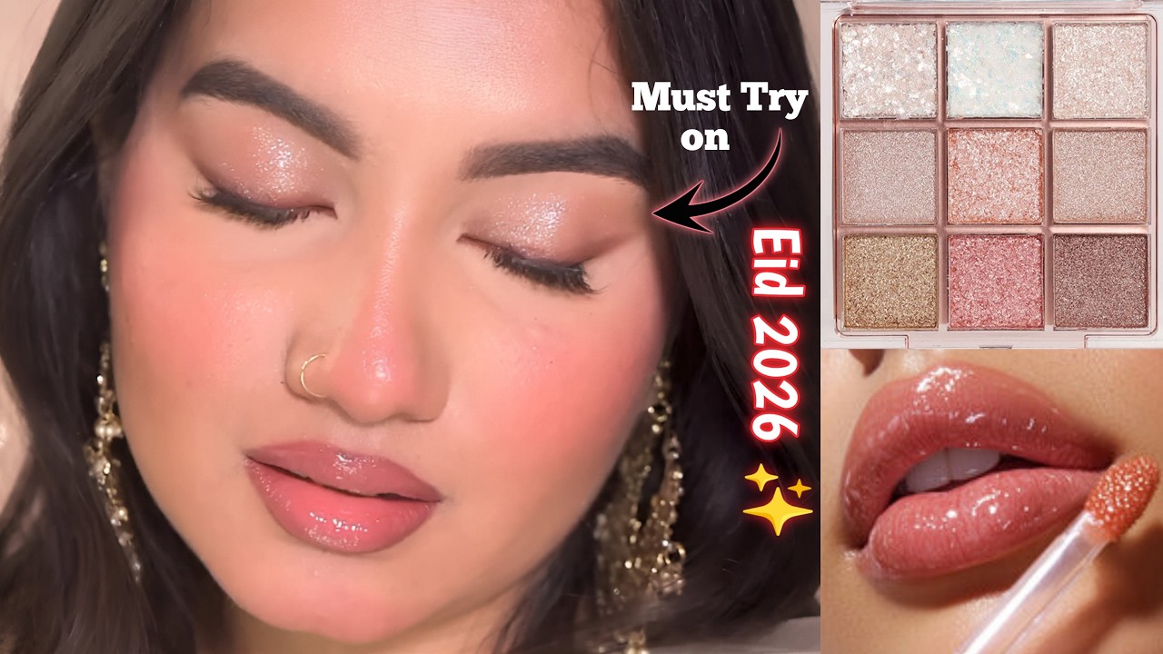 Eid Makeup Look Soft Glam Eye Makeup Tutorial 2026 | Easy Eid Makeup Tutorial
