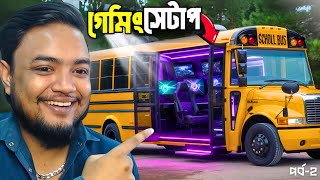 বাসের মধ্যে গেমিং সেটআপ বানালাম ! Bus Flipper Simulator Bangla Gameplay | Part-2 | OONETA screenshot 5