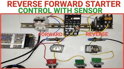 REVERSE FORWARD STARTER को SENSOR SE CONTROL कैसे करते है? REVERSE FORWARD STARTER WIRING