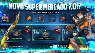 SUPERMERCADO 7.0 CHEGANDO ESSE MÊS COM PACOTE SALVA BOOYAH, BARBA DO VELHO E PASSE!? E MUITO MAIS!