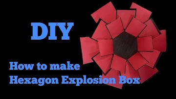 Hexagon Explosion Box Tutorial by CraftByVanky