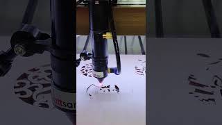 Can a Machine Really Make Art Like This? CO2 Laser Machine Wattsan #wattsan #shorts #co2laser
