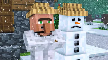snowman & villager life song ( nether reaches ) minecraft animations