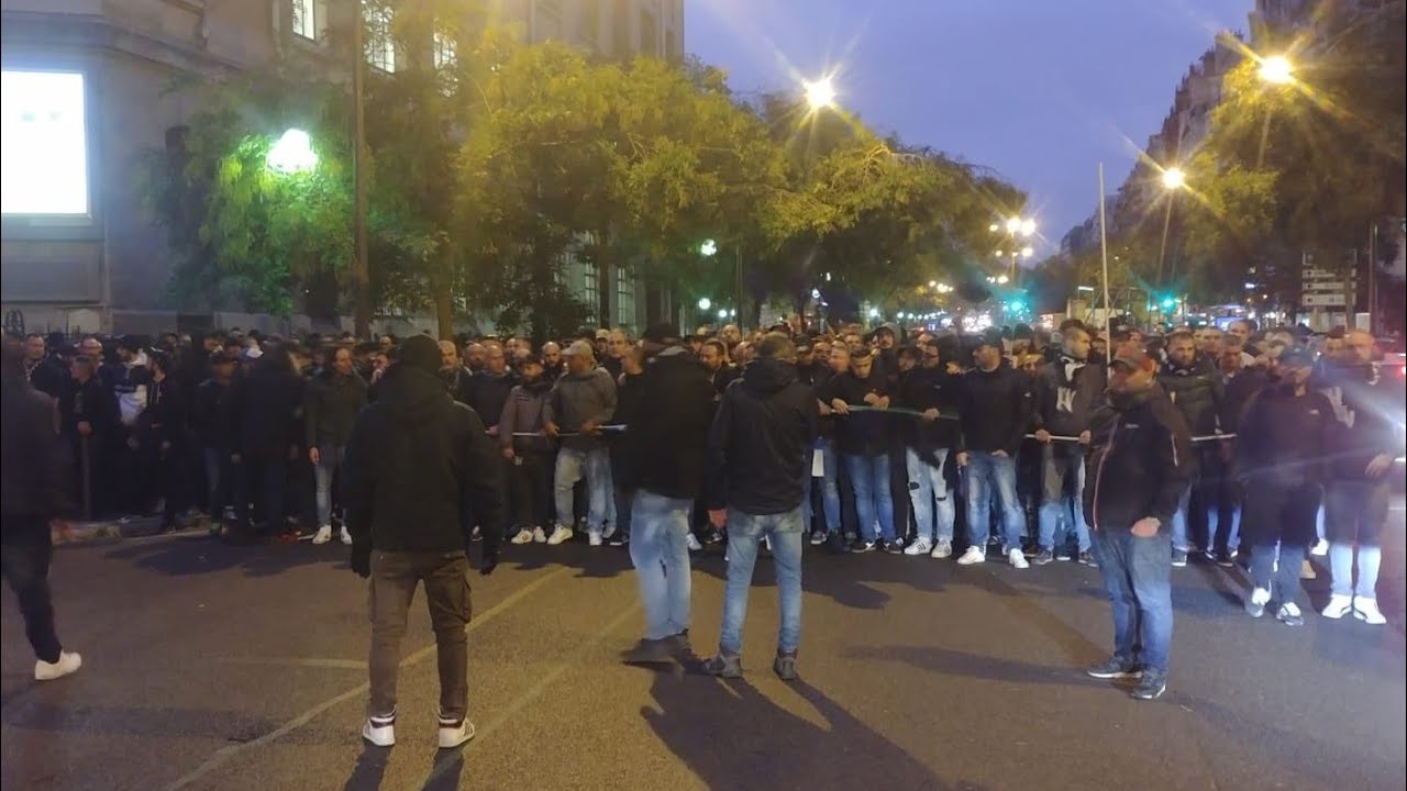 CORTÈGES ULTRAS PSG & ULTRAS NAPOLI 