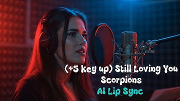 (+5 key up) Still Loving You Scorpions Cover Version by Bubble Dia | AI Lip Sync #lyricsvideo