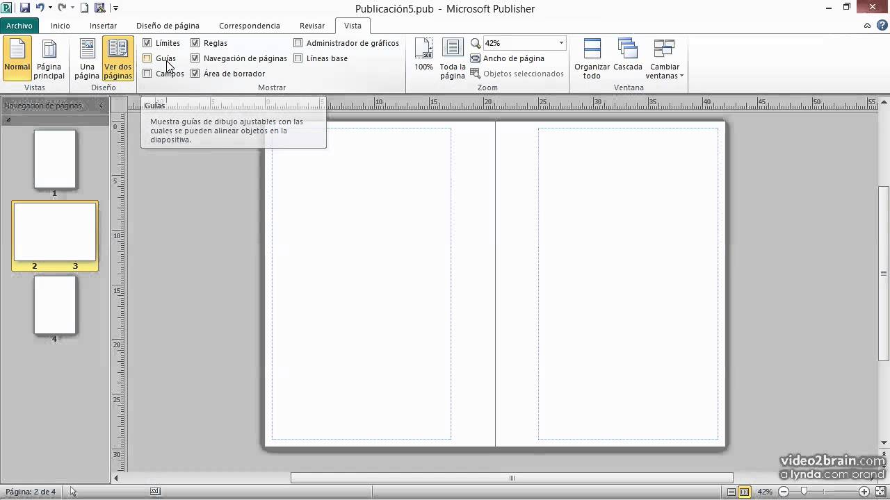 Partes De La Ventana De Microsoft Publisher 2010