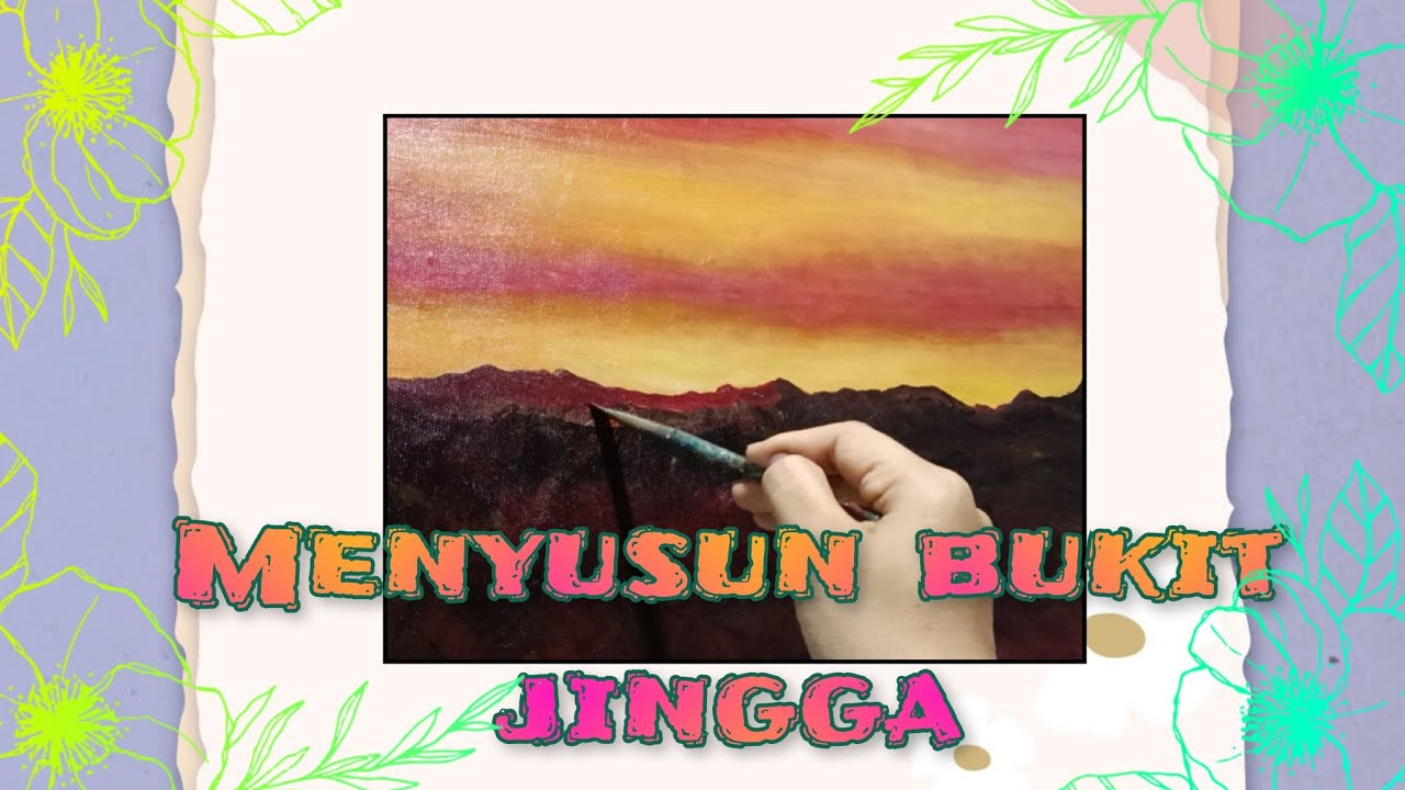 Langit jingga.  99seni Daily art challenge  