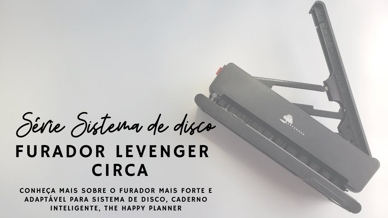 FURADOR MAIS FORTE PARA SISTEMA DE DISCO - Levender Punch, Furador para Caderno Inteligente ou HP