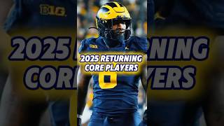 2025 Michigan Football Team Has WHO Coming Back? #shorts