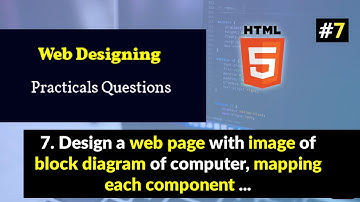 Design a web page with image of block diagram of computer, mapping each component as area .....
