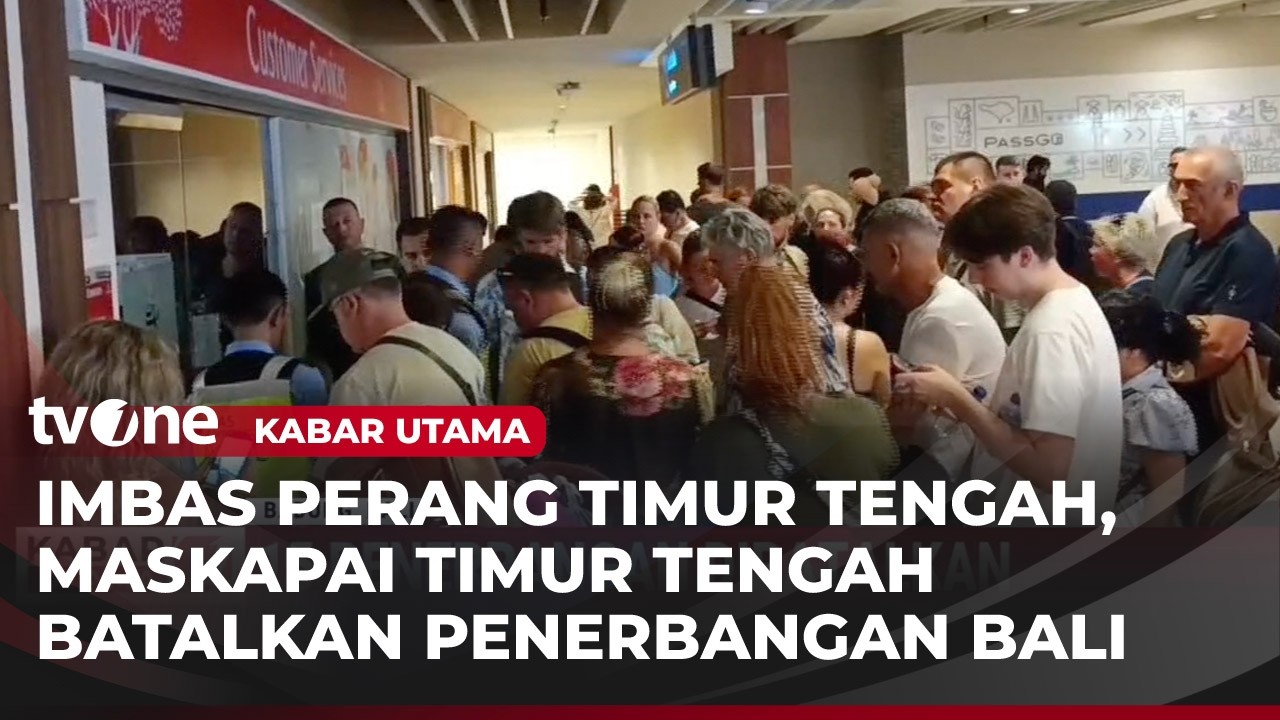 15 Penerbangan dari Bandara Ngurah Rai Dibatalkan Buntut Perang AS-Israel Vs Iran | Kabar Utama