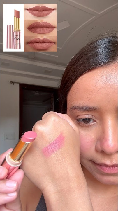 Actual shade of Lakme 9to5 lipstick: Blushing Nude #shorts