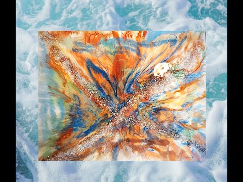 Ocean Vibes |Resin Fluid Art 🎨🎭 @SimplyTenn