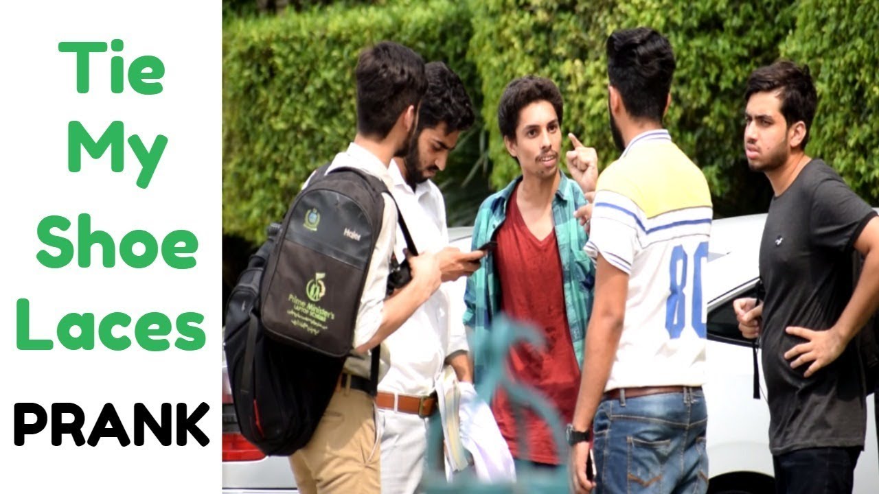 Tie My Shoe Laces Prank By Haris Awan YouTube