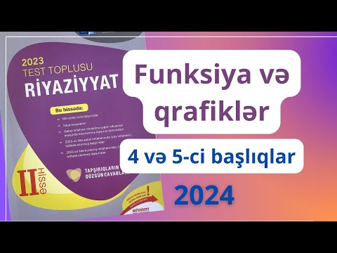 Tək və cüt, artan və azalan, dövri funksiyalar.  Mürəkkəb funksiya, tərs funksiya və s. #buraxılış