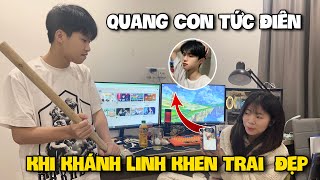 Vlog Troll | Khánh Linh Khen Trai Đẹp Trước Mặt Quang Con và Cái kết ???