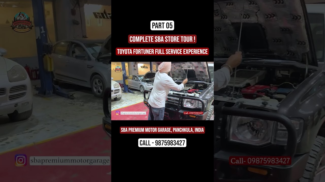 ⁣Part 05 | 🚗 Inside Toyota Fortuner Service + Complete SBA Store Tour ! | SBA Premium Motor Garage