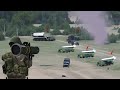 Russian Convoy of Ballistic Missile System was destroyed by Ukranian ANTI-TANK atgm - ARMA 3 Milsn