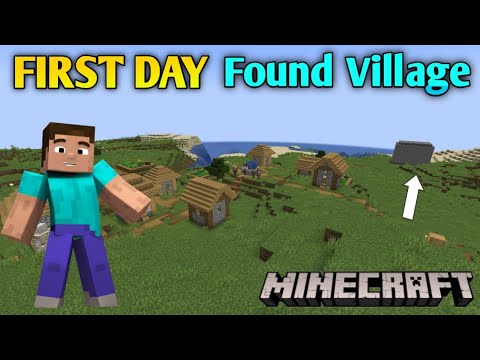 I Found Village In First day I Minecraft Gameplay Video #1 I - YouTube