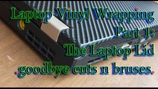 Dazzling a ThinkPad lid with Carbon Fiber Wrap! Part 1