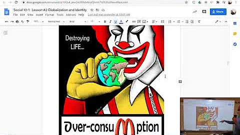 Social 10-1 Cultural Homogenization Lesson #1