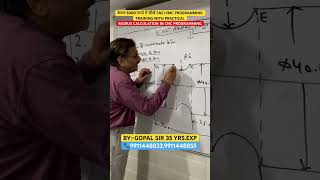 RADIUS CALCULATION IN CNC PROGRAMMING EXPLAINED BY GOPAL SIR #cnc #machine #automobile #shorts