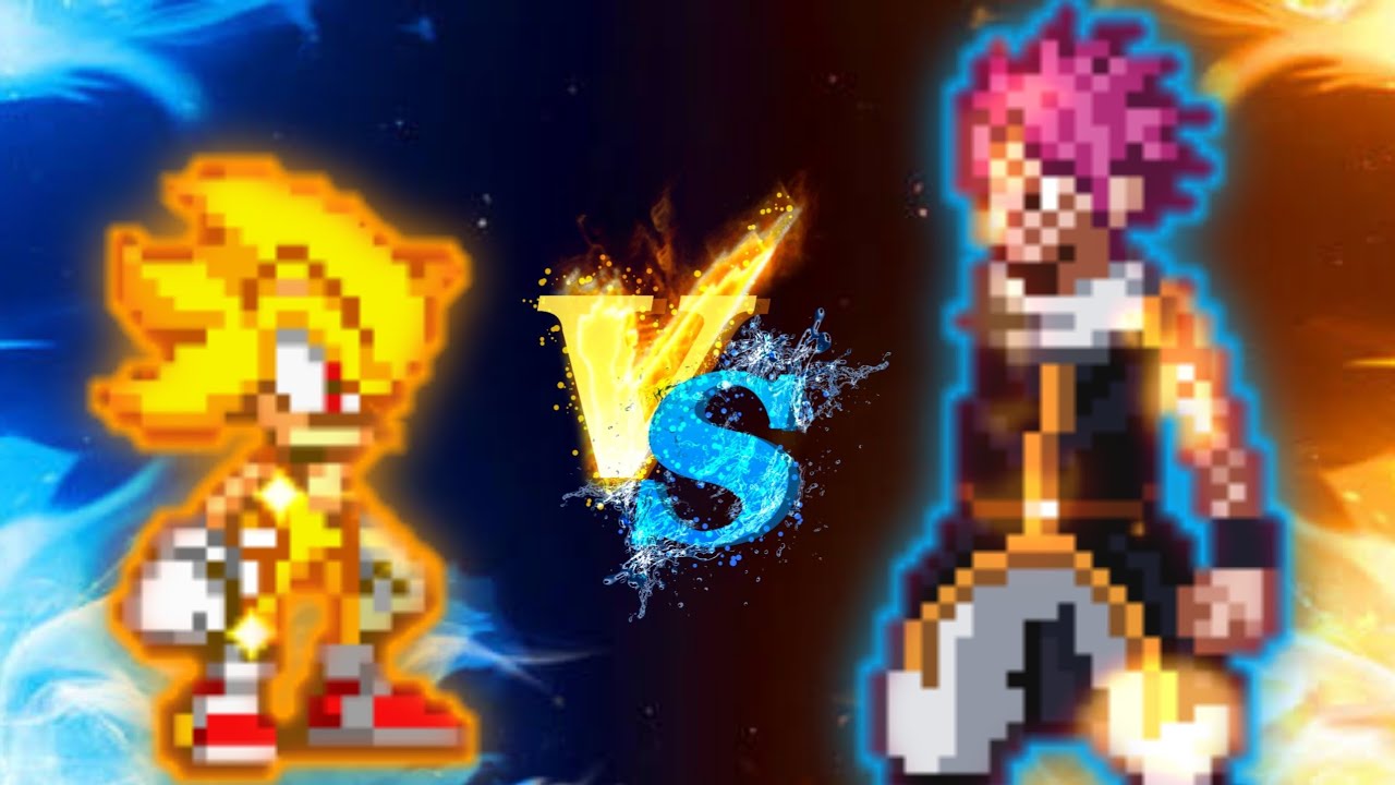 Sonic (all form) VS Natsu (all form) in Jump Force Mugen