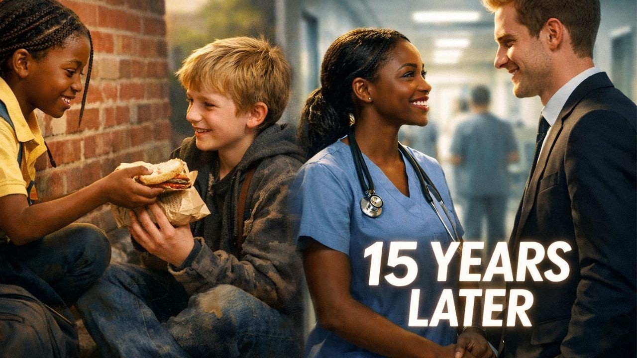 She Fed A Boy Hiding Behind Her School. 15 Years Later, He Walked Into Her Hospital As A CEO