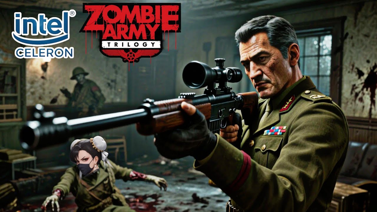 Zombie army Trilogy - Rodando no Notebook Intel Celeron 🤯 "Gameplay"