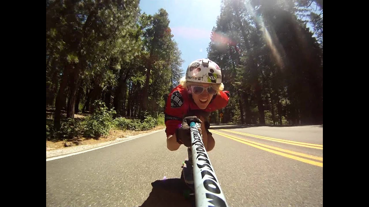 GoPro HD Downhill Longboarding highway 49 YouTube