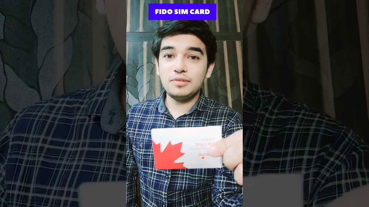 Fido Canadian Sim Card International Students AMG shorts simcard 