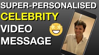 Very personalised celebrity video message on Cameo