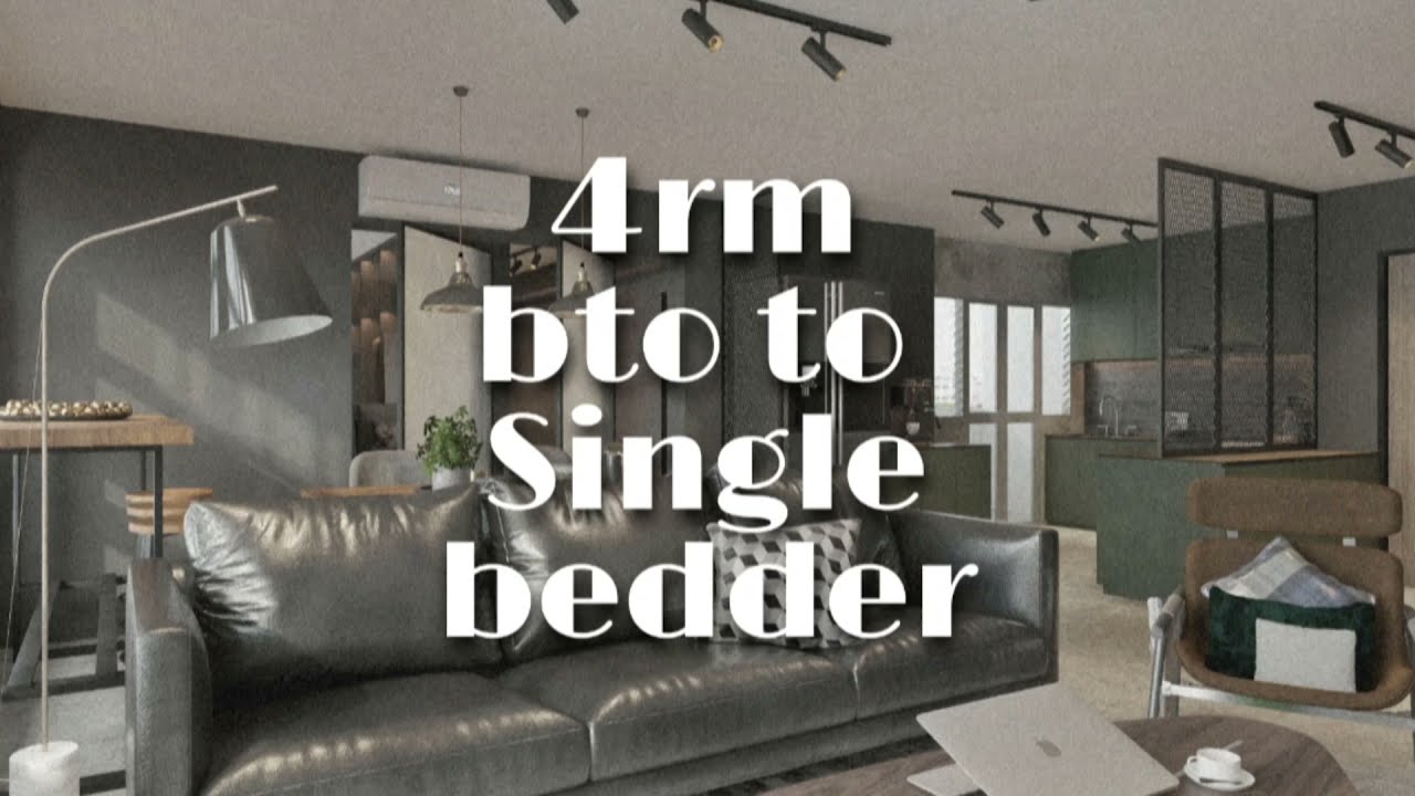 A Stunning Transformation of 1,001 sqft Single Bedder (from a 4-room BTO) | SG Tampines Greenverge