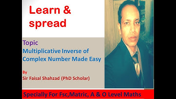 multiplicative inverse complex number Easy-way
