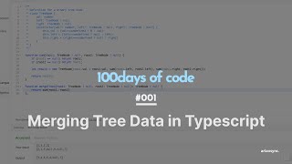 Merge 2 Tree Node in Typescript - Leetcode problem 001