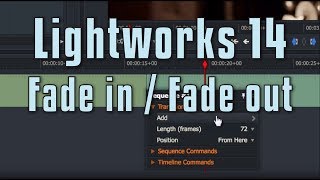 Lightworks 14 - Fade in and out