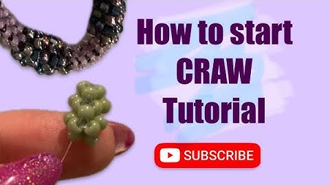 Seed bead tutorial: How to start cubic right angle weave, beading tutorial for beginners