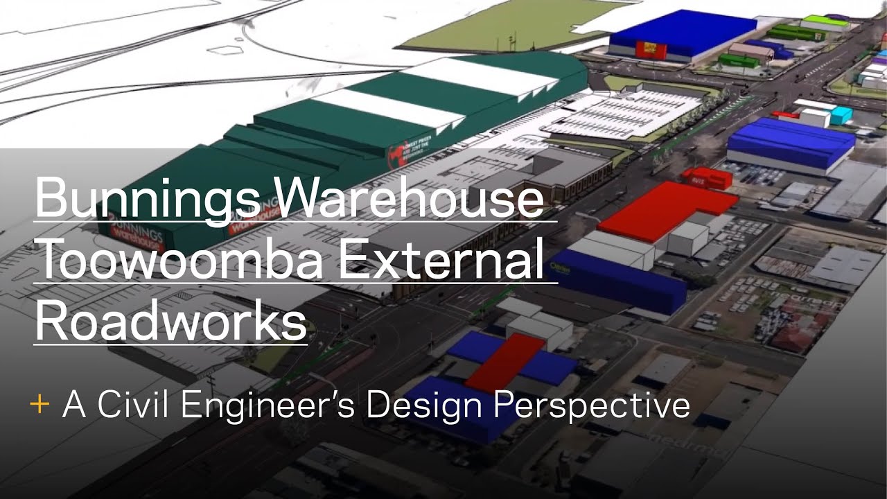 Bunnings Warehouse in Toowoomba External Roadworks YouTube