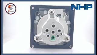 NHP ISOSO520PG Socket Outlet | 5 Round Pins 20A 500VAC 63mm Grey
