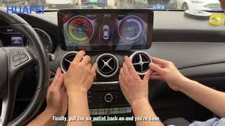 How to upgrade 12.3 inch 2012-2019 Mercedes-Benz A Class center interior?