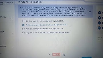 Đáp án 20 câu bài tập trắc nghiệm chương trình giáo dục phổ thông môn Ngữ văn
