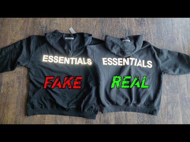 real vs fake essentials hoodie wash tag｜TikTok Search