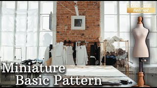 Miniature Bodice Pattern | How to Draft 1/3 Scale Bodice for Mini Mannequin