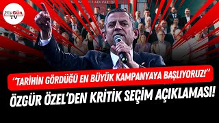 Özgür Özelden Gündem Yaratacak Açıklama Tarihin Gördüğü En Büyük Seçim Kampanyasını Başlatıyoruz