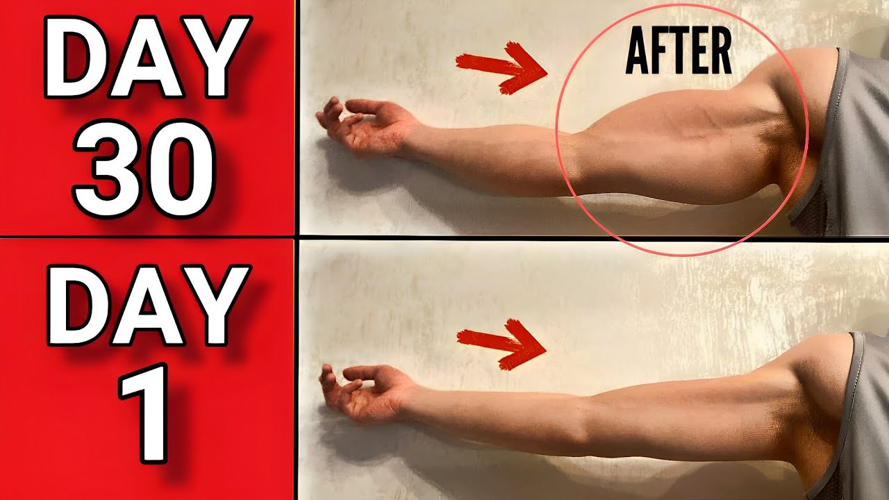 Get a bigger arms in 30 days ! | Best arm workout at home - YouTube