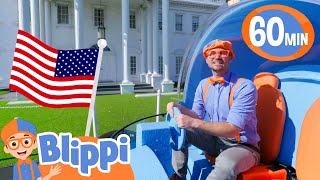 Blippi Mobile - USA trip! | Blippi Vehicles | Learning Videos for Kids