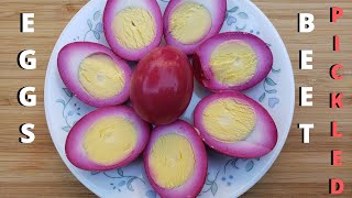 BEET PICKLED EGGS | CLASSIC DISH | HOW TO MAKE PICKLED EGGS WITH BEETROOT | By Savory Icon